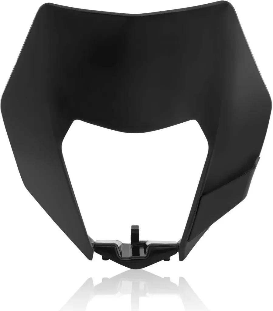 Plaque de Phare ACERBIS Noire pour Moto KTM - Carénage Avant Enduro