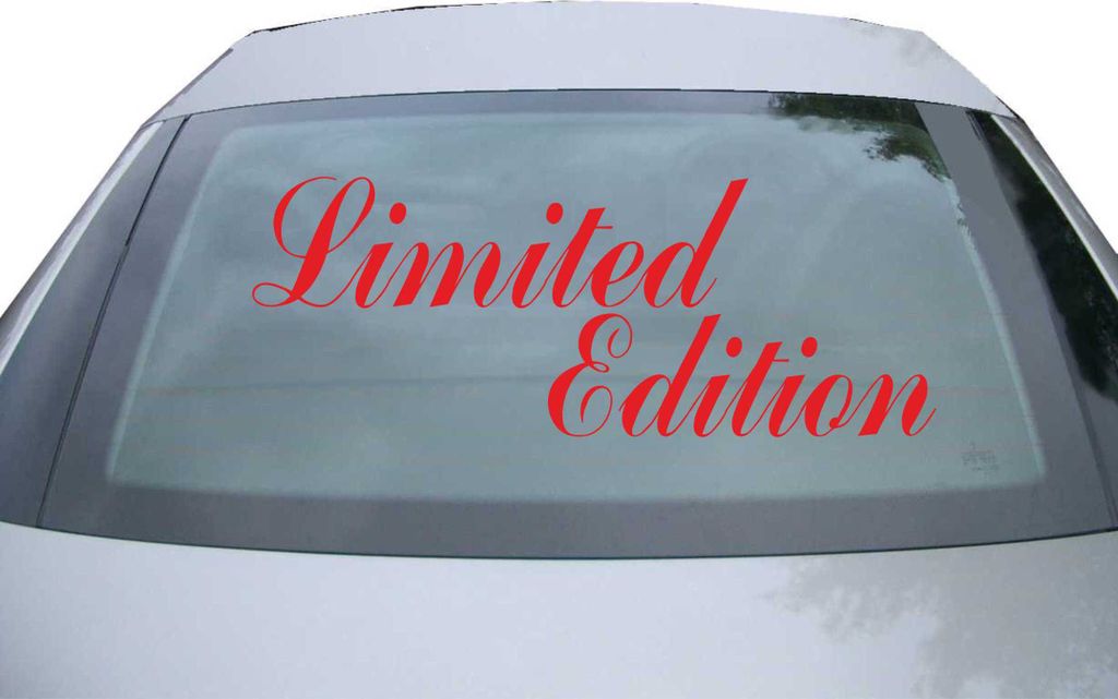 Indigos UG - Aufkleber Heckscheibe & Motorklappe DE2047 - rot - 600x232 mm - Limited Edition - Auto Scheiben Fenster Heckklappe Tuning Racing JDM -...