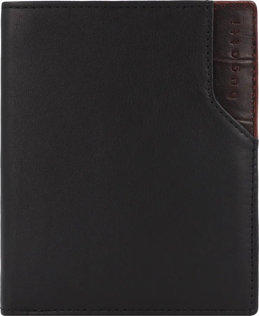 Grand Portefeuille bugatti Corso DeLuxe Noir Idéal pour les Hommes