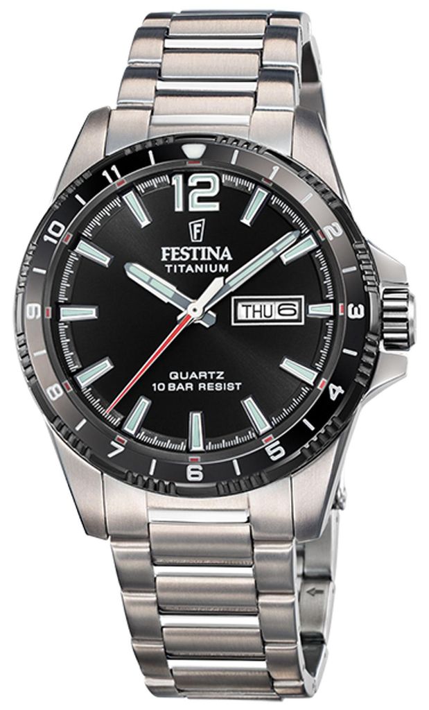 Festina Armbanduhr Date Calendario Titanium Black Produktbild 