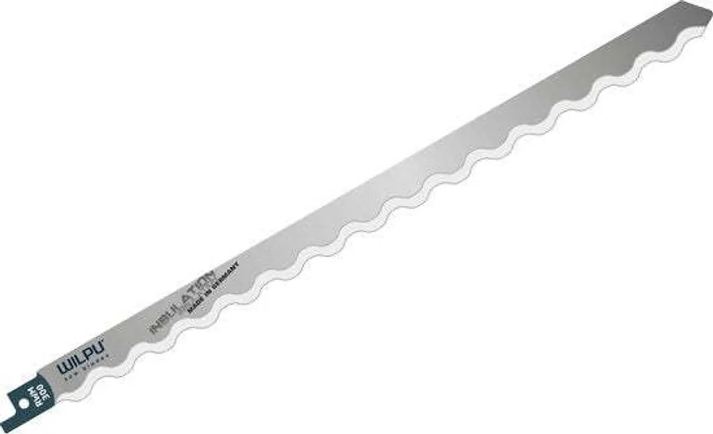 Lame scie sabre double ondulation pour polystyrène et tapis