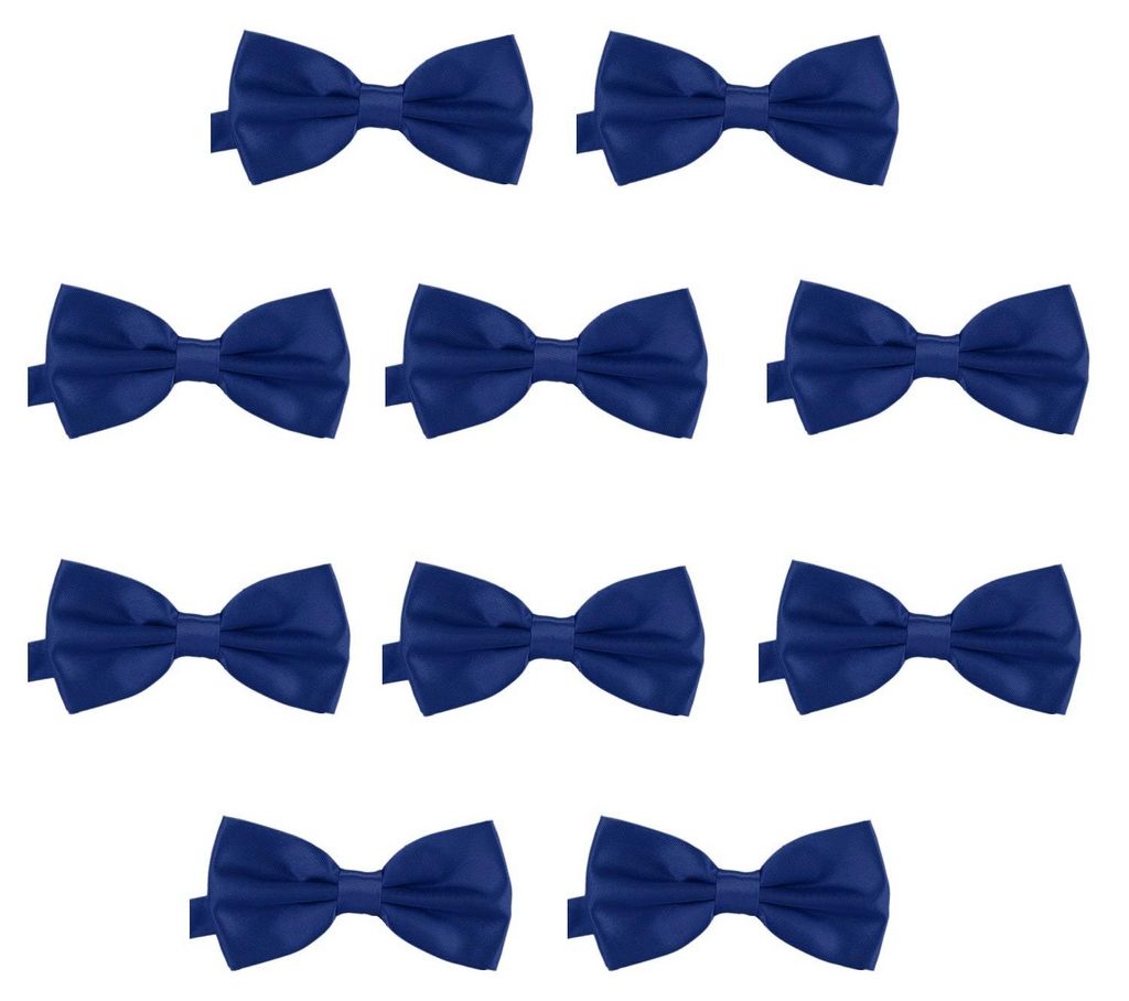 10er Set DonDon Herren Fliege 12 x 6 cm gebunden und Produktbild 
