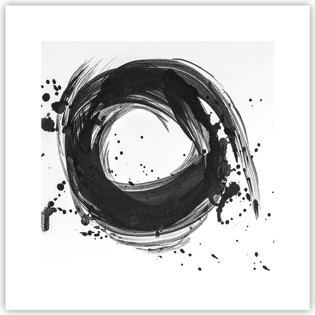 Poster - Poster ohne Rahmen - Abstraktion Rad Aquarell - 30x30 cm - Wand Bild - Wanddeko - Wandbilder - Kunstposter - Wandposter - Bilder - Kunstdr...
