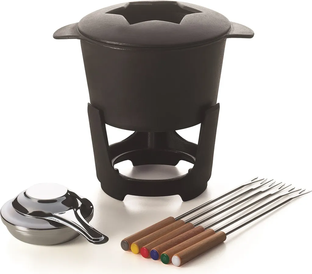 Appareil à Fondue Traditionnel en Fonte Noir Excelsa La Thuile