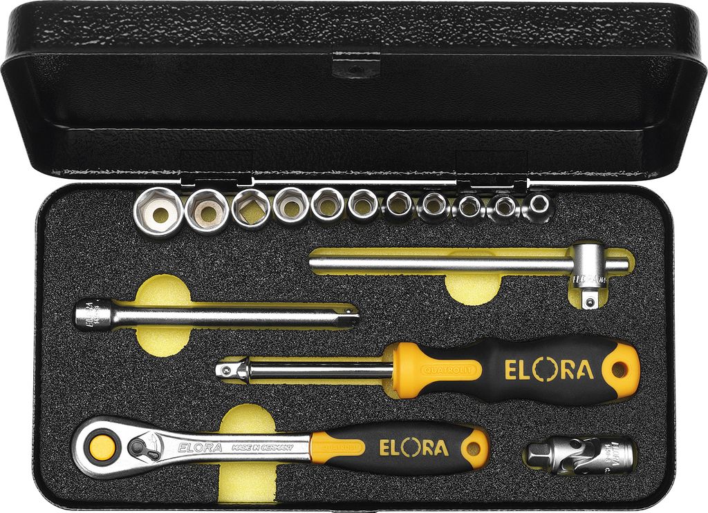 Elora Steckschlüssel-Satz 1/4", 14-teilig 3/16"-1/2"AF ELORA-1430-AU
