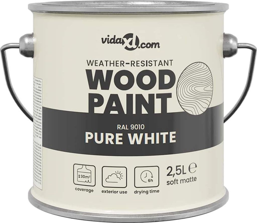 vidaXL Holzfarbe Weiß 16,5 x 16,5 x 16 cm Wanddruck