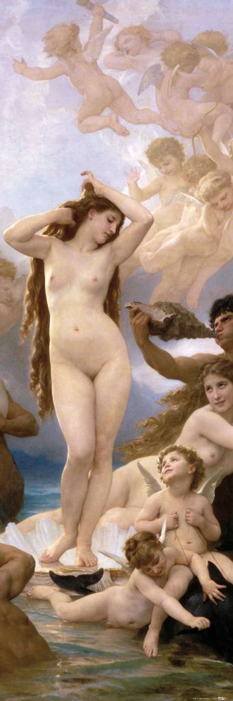 William-Adolphe Bouguereau Kunstdruck Bild - Die Geburt Der Venus, 1879 (91 x 30 cm)