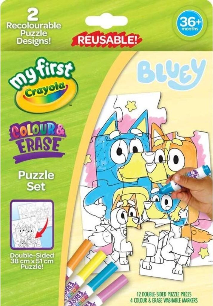 CRAYOLA Malpuzzle Bluey 12 Stü ck