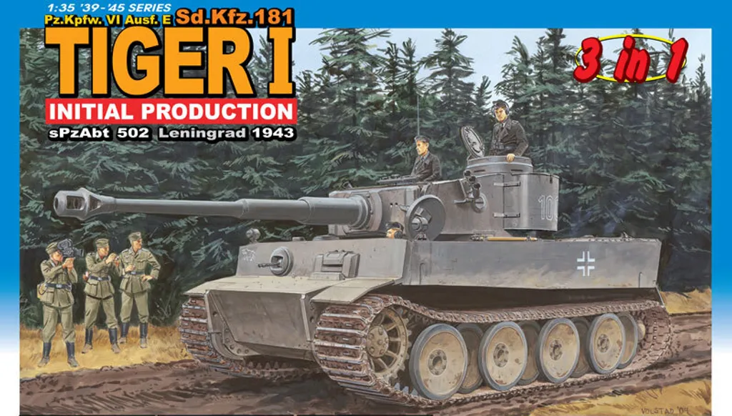 Maquette de Tank à Construire Tiger I SD.KFZ.181 Initial Type 1/35