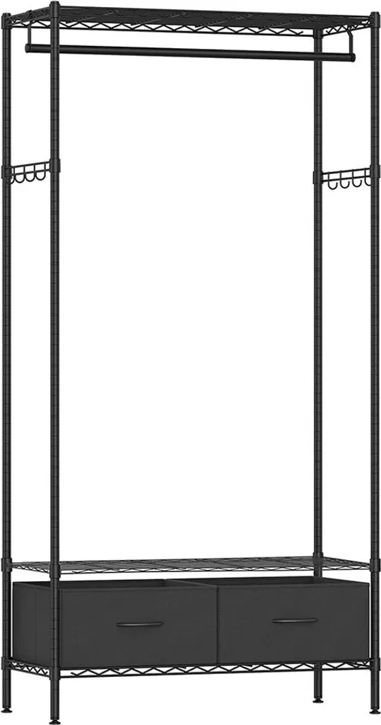 Portant à vêtements avec tiroirs de rangement meuble d'entrée moderne