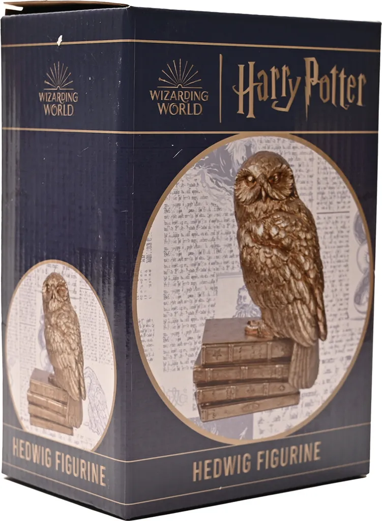 Statue Harry Potter Hedwige dorée - Objet de Décoration et de Collection - 5