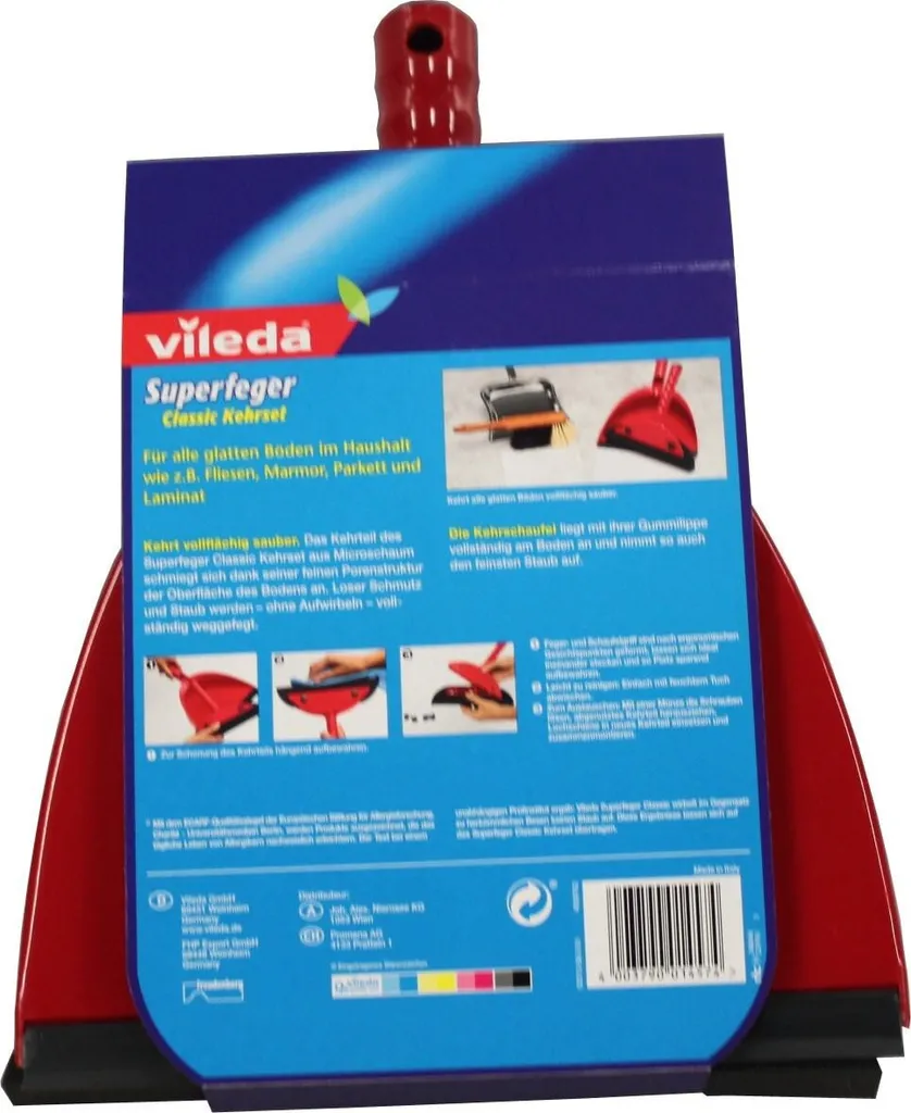 Set Scopa e Paletta Vileda Super Sweeper | Sicuro per Allergici - 6