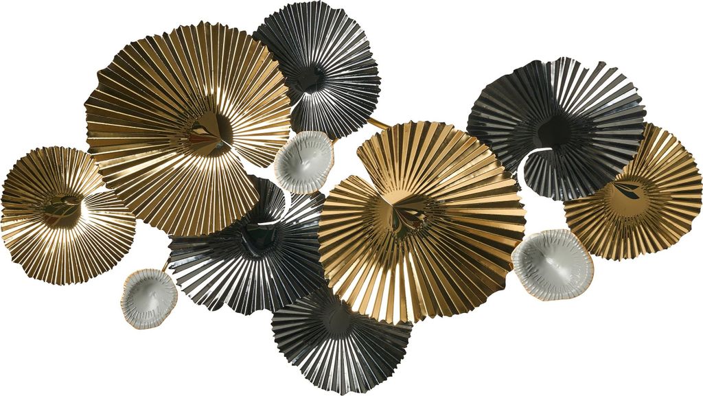 BELIANI Wanddekoration Bunt Eisen Kreise Einteilig Handgemacht Modern Wandobjekt Wanddeko für Schlafzimmer Wohnzimmer Flur Küche Esszimmer