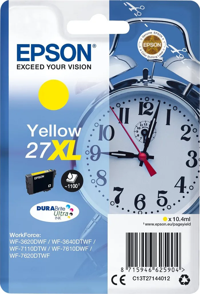 Epson 27XL Giallo T2714 Originale: Stampe Business Impeccabili