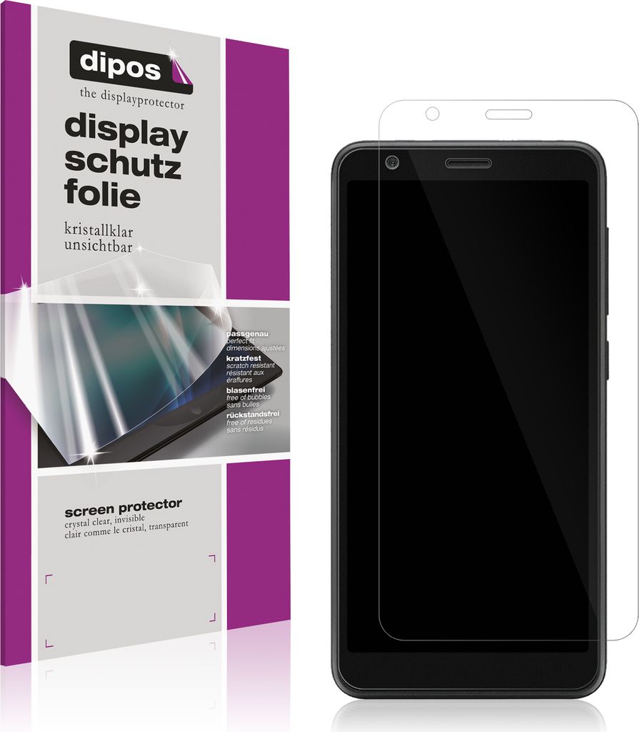 1x Schutzfolie für ZTE Blade Vantage 2 klar Displayschutzfolie Folie Display Schutz dipos