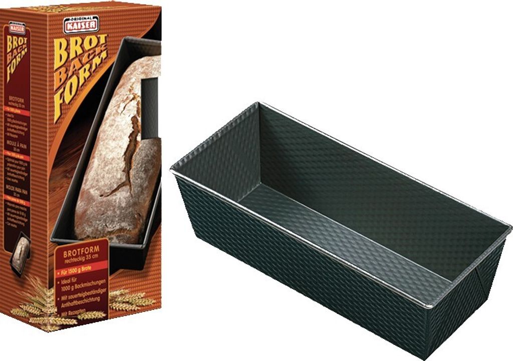 KAISER Brotform rechteckig 35 cm Brotbackform Antihaft Produktbild 