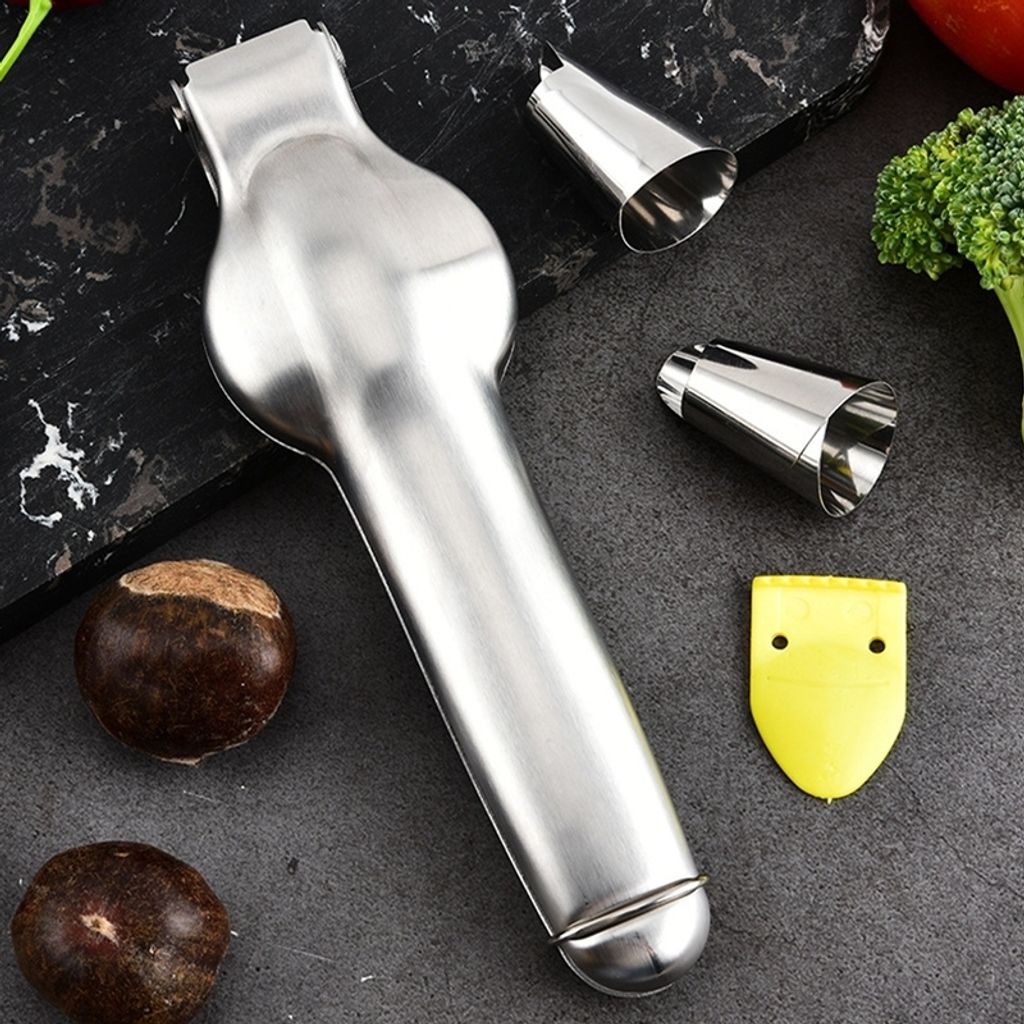 Maronischneider aus Edelstahl, Maronenzange, 2 in 1 Produktbild 2