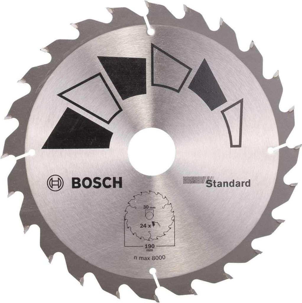 BOSCH HM Kreissägeblatt Standard 190 x 30 mm 24 Zähne