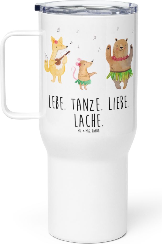 Mr. & Mrs. Panda Isolierbecher Waldtiere Aloha - Weiß - Produktbild 