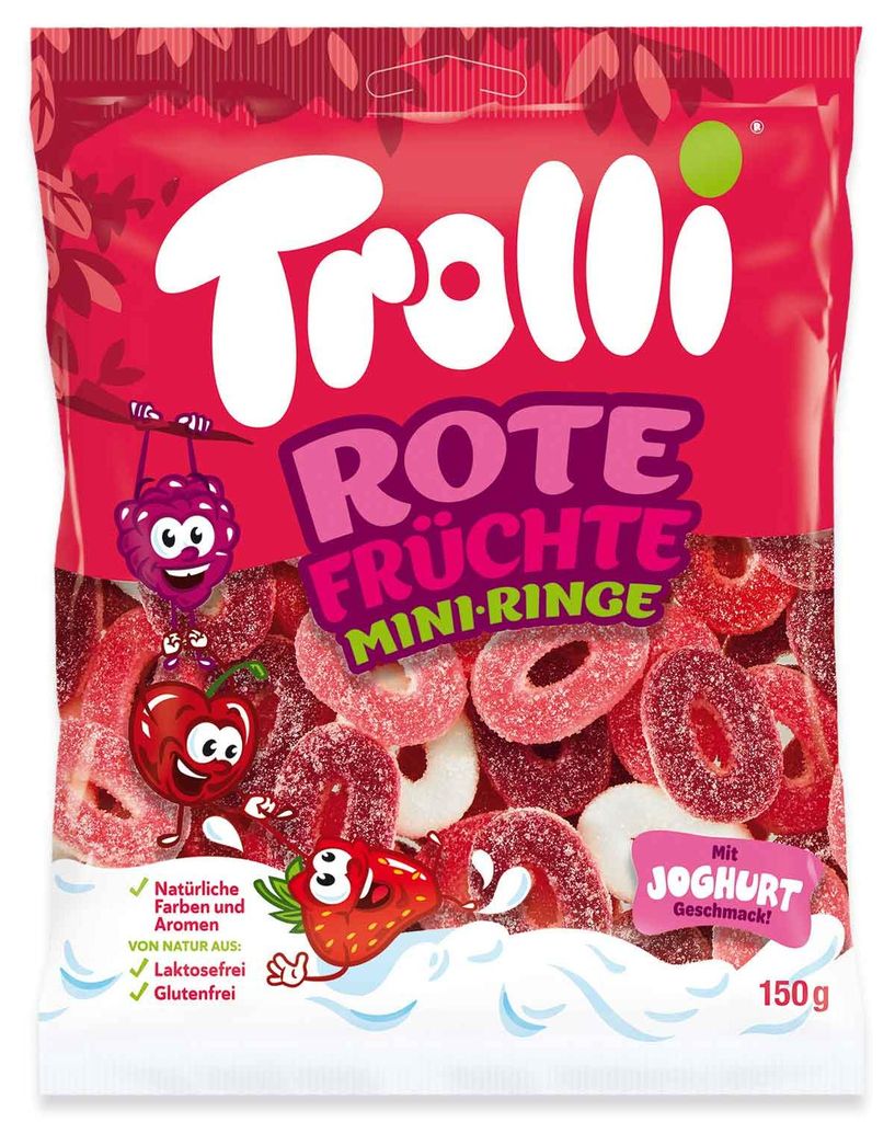 Trolli Rote Früchte Mini-Ringe 150g Produktbild 