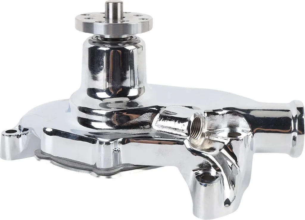 Pompe à eau grand volume en aluminium poli avec raccord 1/2 NPT pour V8 SB