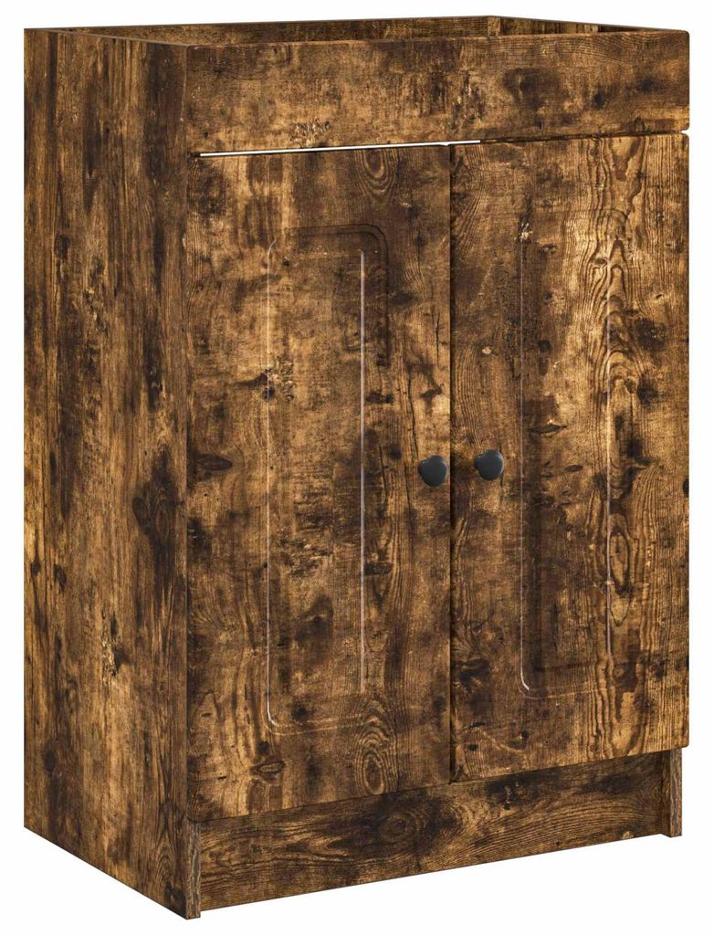 Möbel Unter dem Waschbecken Badschrank Geräucherte Eiche - Badspiegel CC2821