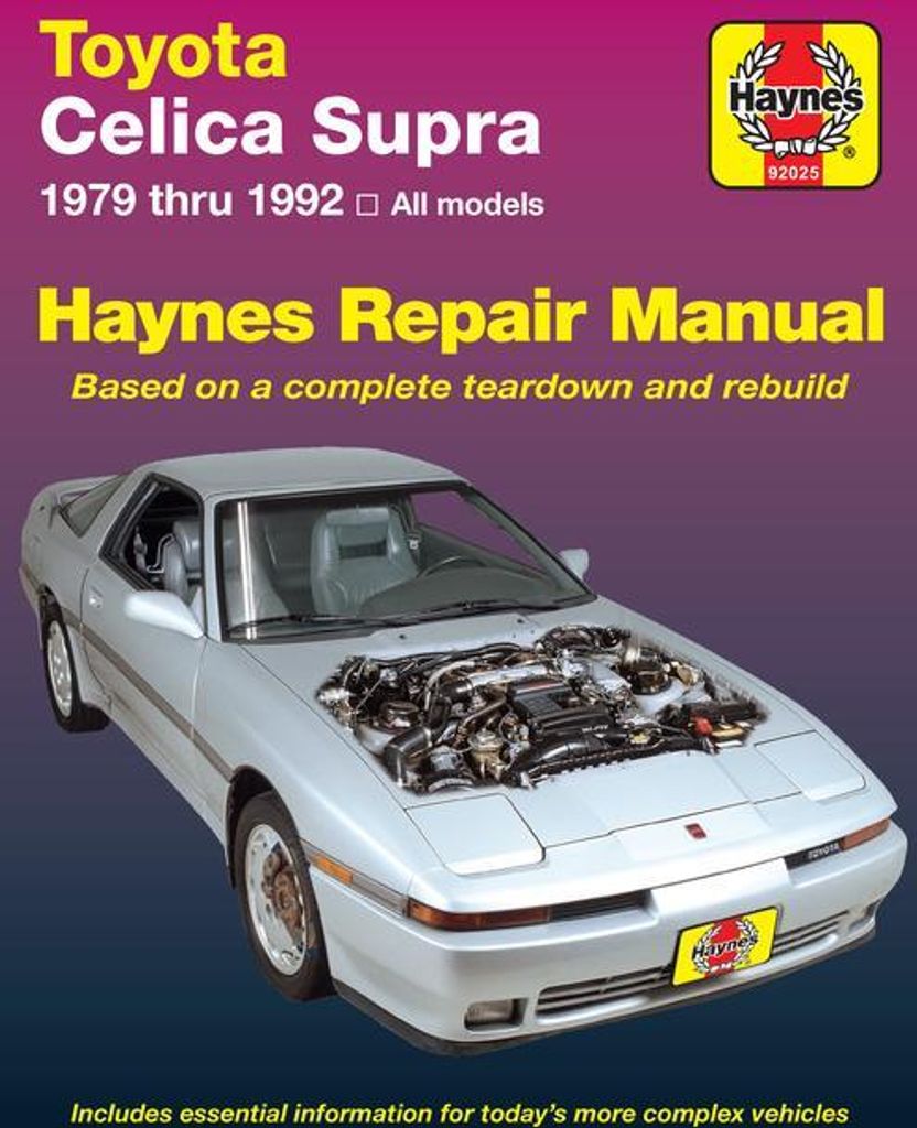 Toyota Celica Supra 1979-1992) Haynes Repair Manual (USA)