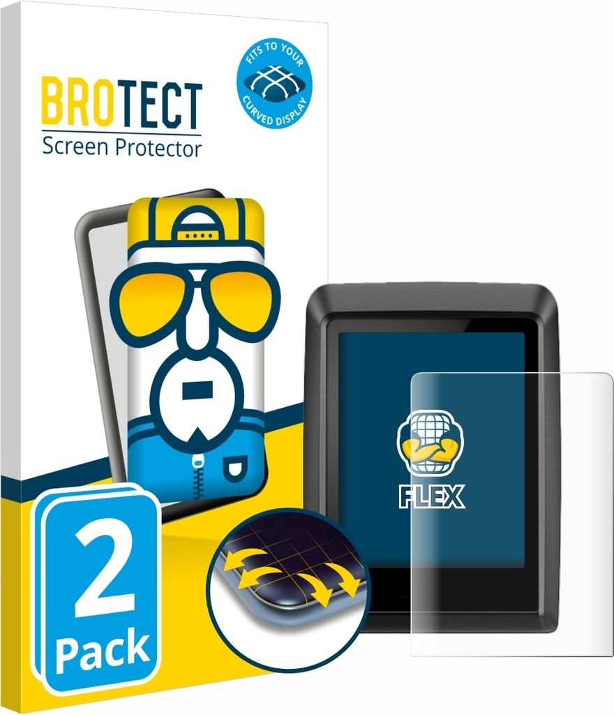 2x BROTECT Fullscreen Schutzfolie für Bosch Kiox 300 Displayschutz Folie Fullcover Klar Transparent