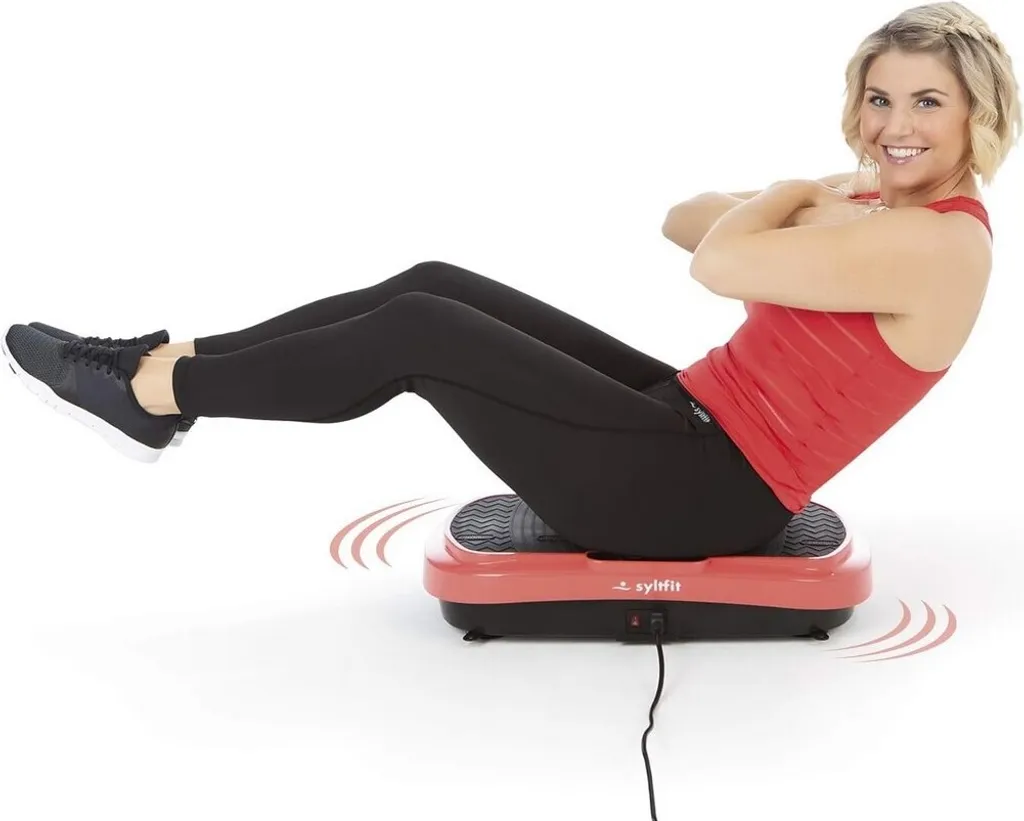 Plateforme de vibration compacte syltfit 4 pièces couleur corail