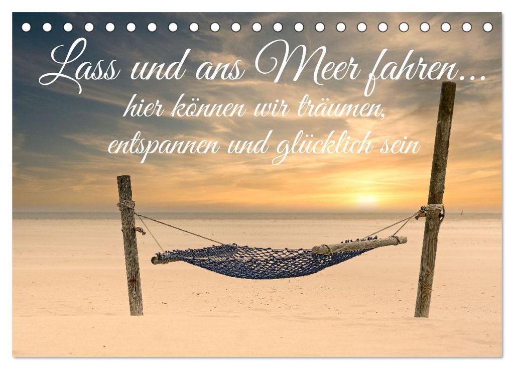 Lass uns ans Meer fahren (Tischkalender 2027 DIN A5 quer), CALVENDO Monatskalender