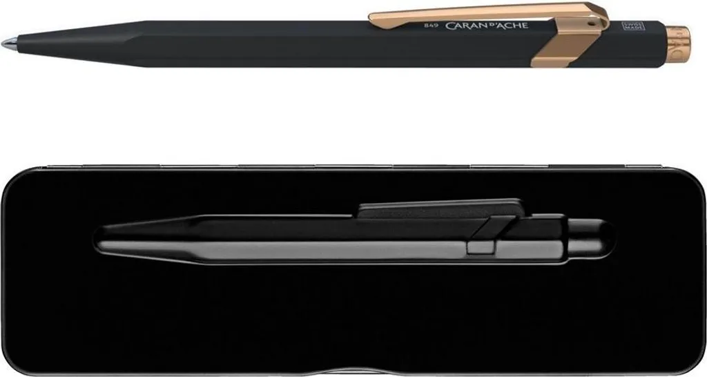 Stylo à bille pour signature noir mat GT, étui de voyage Slimpack fin