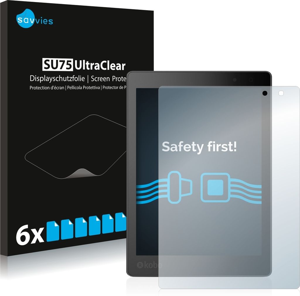 6x Für Kobo Aura One Schutzfolie Savvies Displayschutz Produktbild 