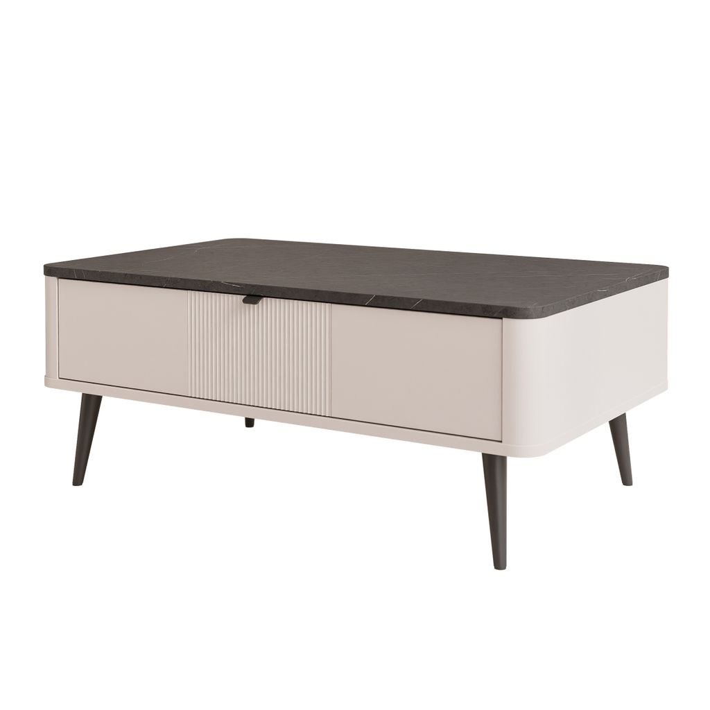 NAVANI Couchtisch mit Schublade eleganter Wohnzimmertisch Produktbild 