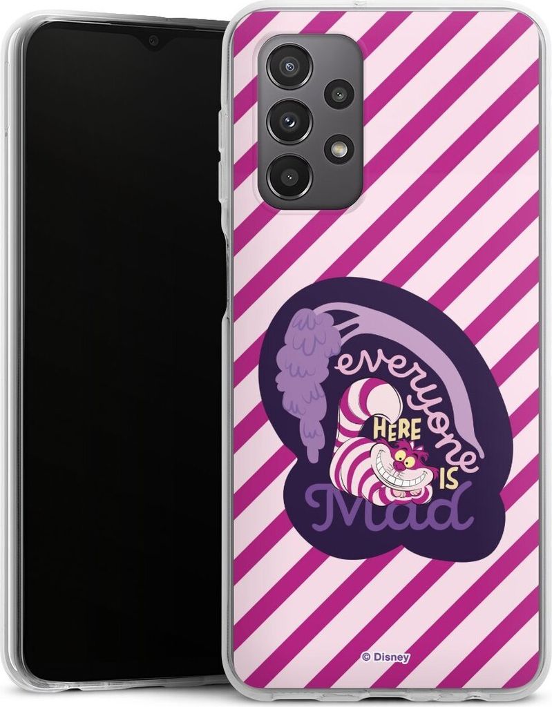 DeinDesign Handyhülle für Samsung Galaxy A23 5G Silikon Hülle Case Smartphone Schutzhülle Alice im Wunderland Disney Grinsekatze