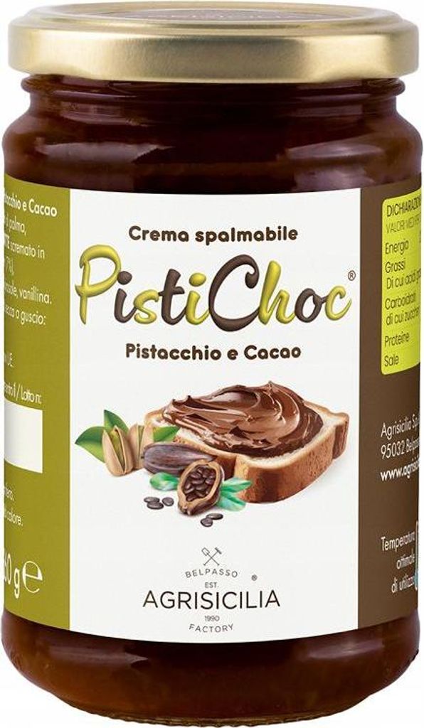 Agrisicilia PistiChoc Pistacchio Cacao 360 g italský Obrázek produktu 