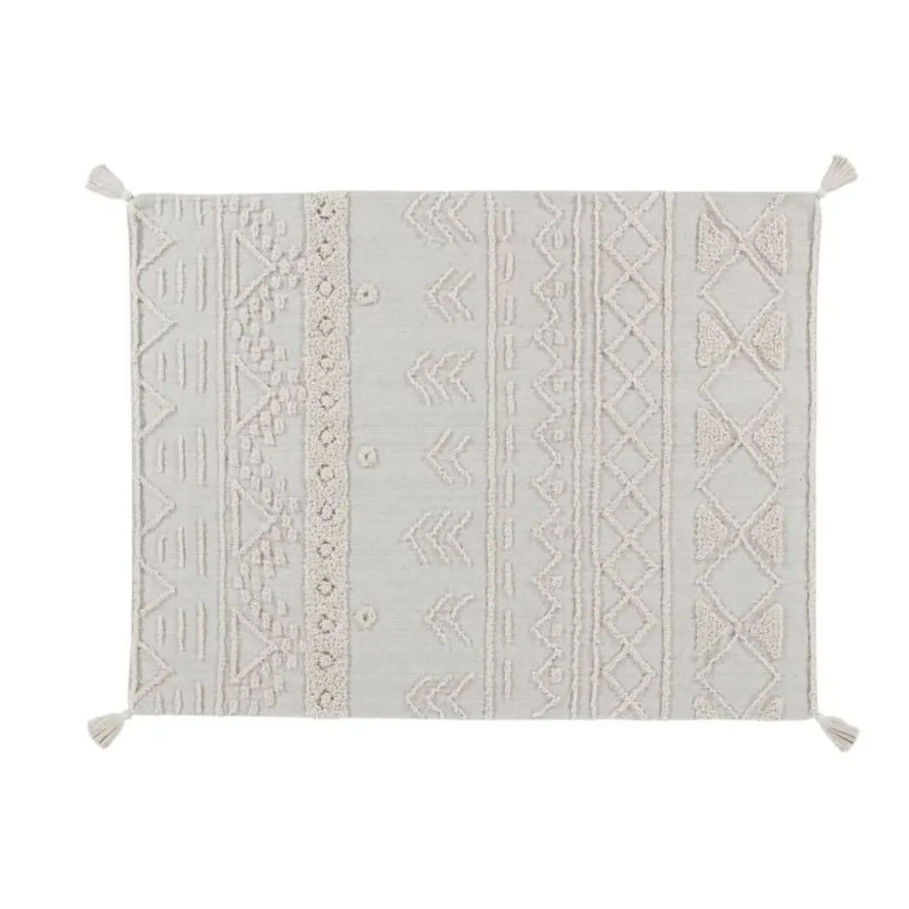 Tapis en pièces Tribu Natural 120x160 cm - Tapis tissé à la main