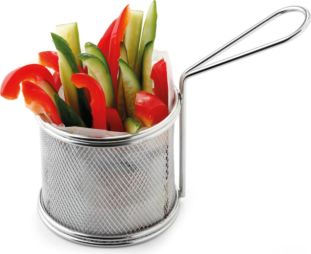Karl Weis Snack-Holder rund, Edelstahl, 18 x 9 x 13 cm