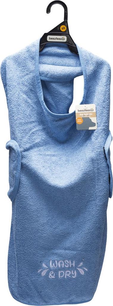 Beeztees Hundebademantel Aras blau, Größe: 48 cm