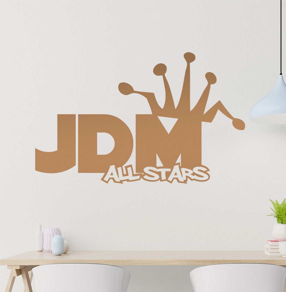JDM allstars Wandtattoo in 6 Größen - Wandaufkleber Wall Sticker - Dekoration, Küche, Wohnzimmer, Schlafzimmer, Badezimmer