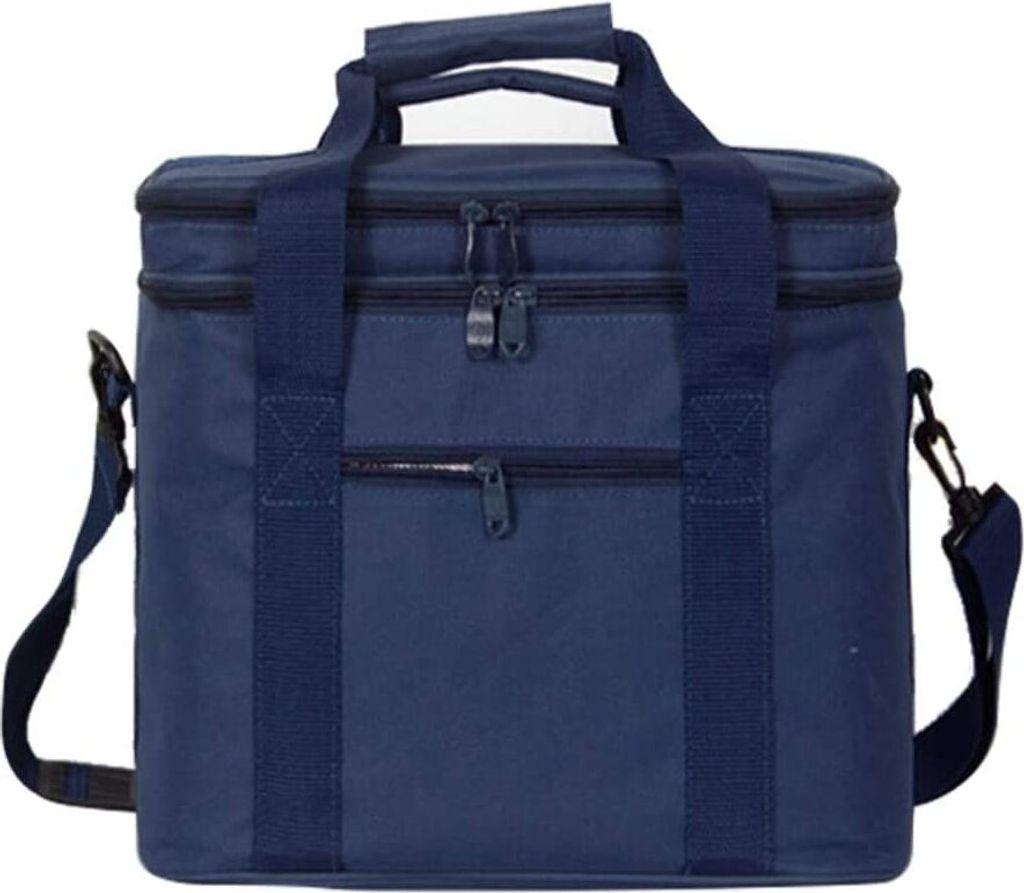 17L Kühltasche Picknicktasche mit 2 Fächern, Verstellbarer Schultergurt,isolierte Lunchtasche Thermotasche für Lebensmitteltransport Büro Arbei...