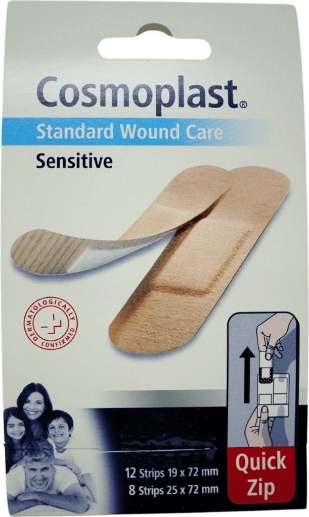 Cosmoplast Quick Zip Strips Sensitive (20 Stk.) Produktbild 