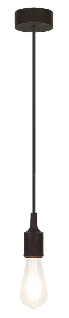 Rabalux 1412 Roxy Lampada a Sospensione Industriale Silicone Nero E27
