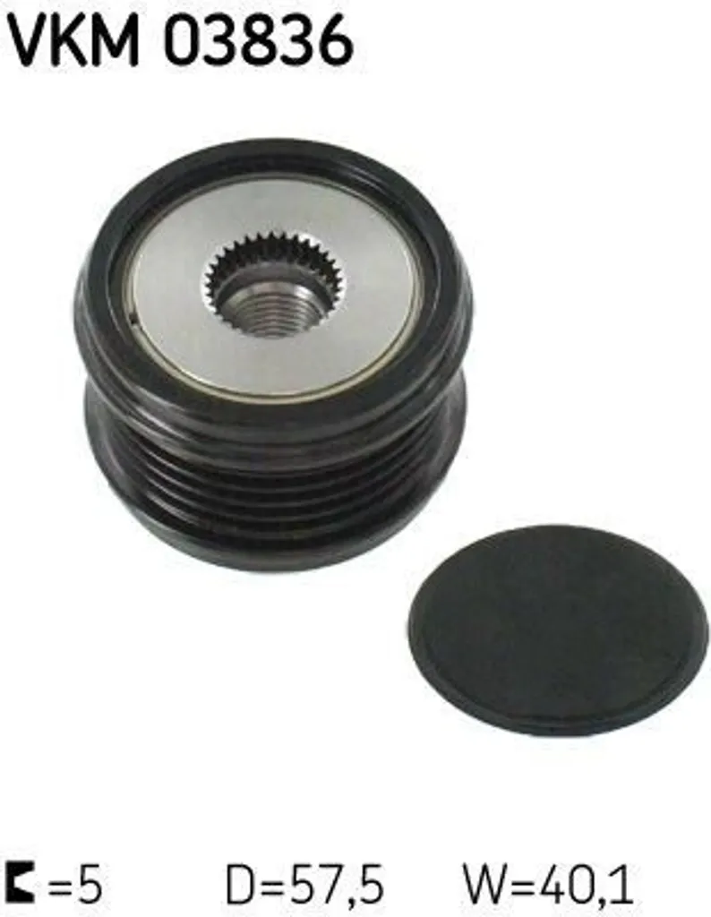 Kit Puleggia Alternatore SKF VKM 03836 per Mercedes Classe A W169 B W245