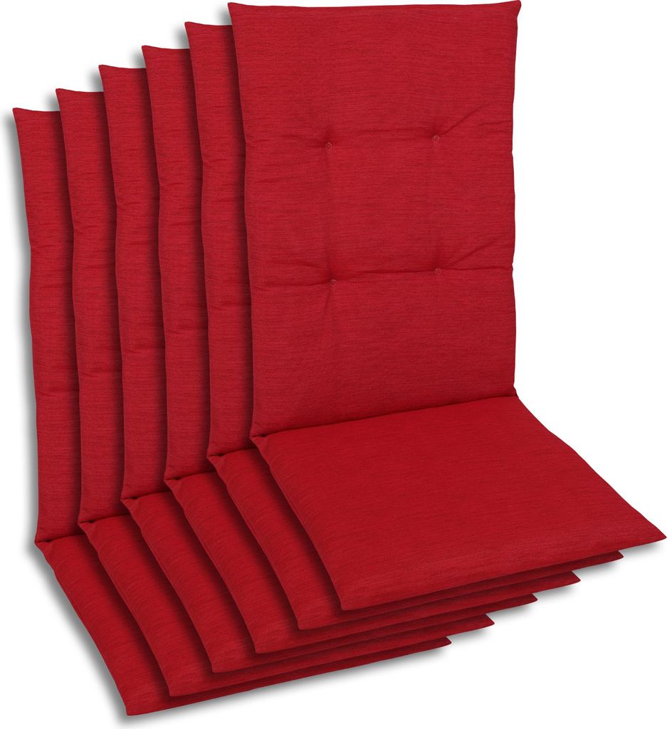 GO-DE Textil, Sesselauflage Mittellehner, 6er-Set, Farbe: Produktbild 
