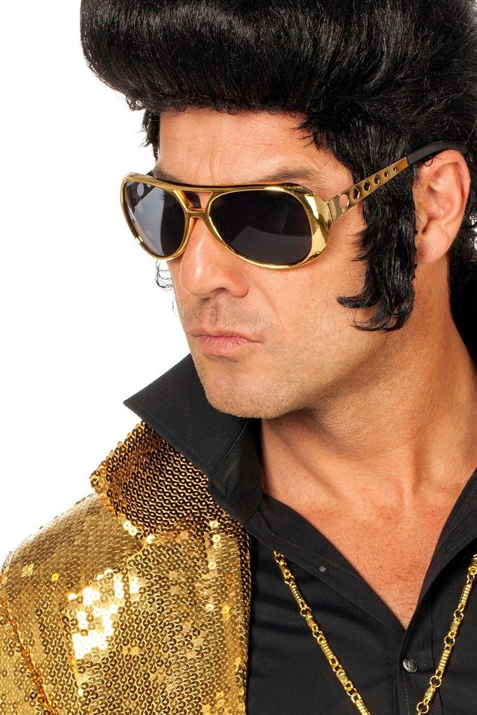Brille Elvis gold