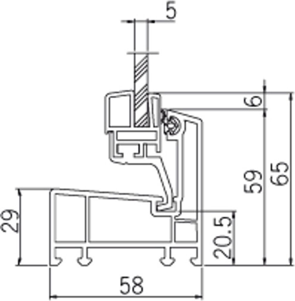 AKF Heizraumfenster mit 5 mm Dickglas und Dauerbelüftung, Breite: 1100 x Höhe: 300 weiß