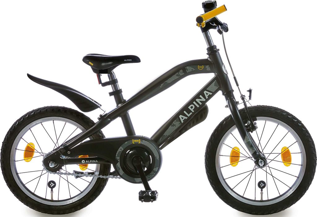 Alpina Trial, Kinder, Männlich, Aluminium, Schwarz, 45,7 cm (18"), Fixed-gear