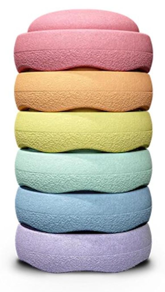 Jeu de pierres d'équilibre "Original Mini Rainbow", Pastel Image du produit 