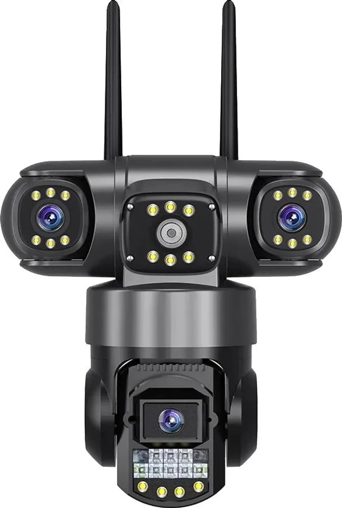 Caméra IP Intelligente Triple Objectif pour Surveiller Maison et Jardin