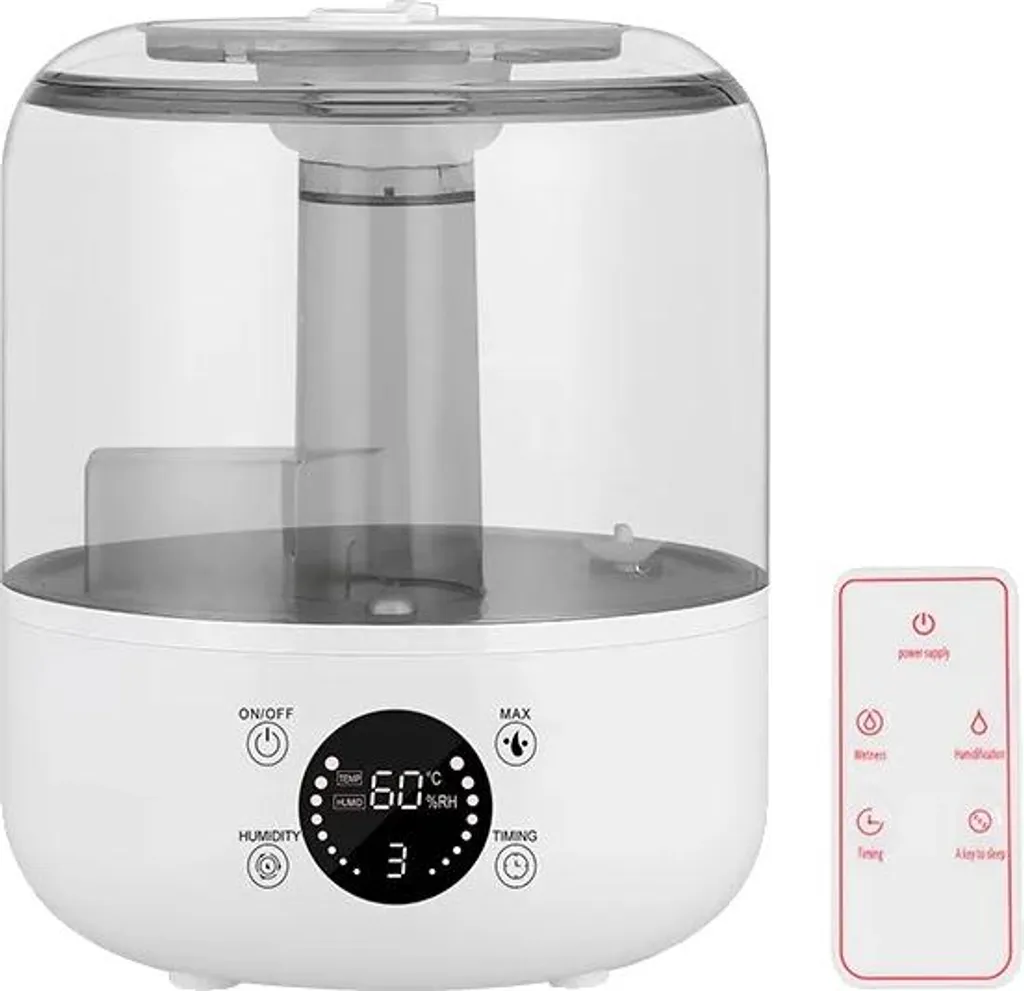 Umidificatore Bambini 3L Silenzioso con Telecomando Bianco EU